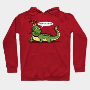 Funny Superhero Villain Alligator Variant Hilarious Cartoon Hoodie